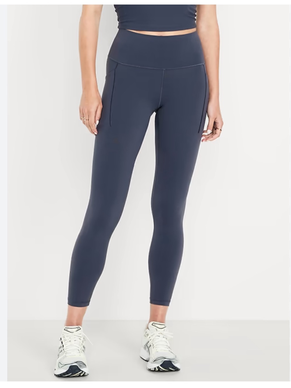 High-Waist Navy Active Leggings